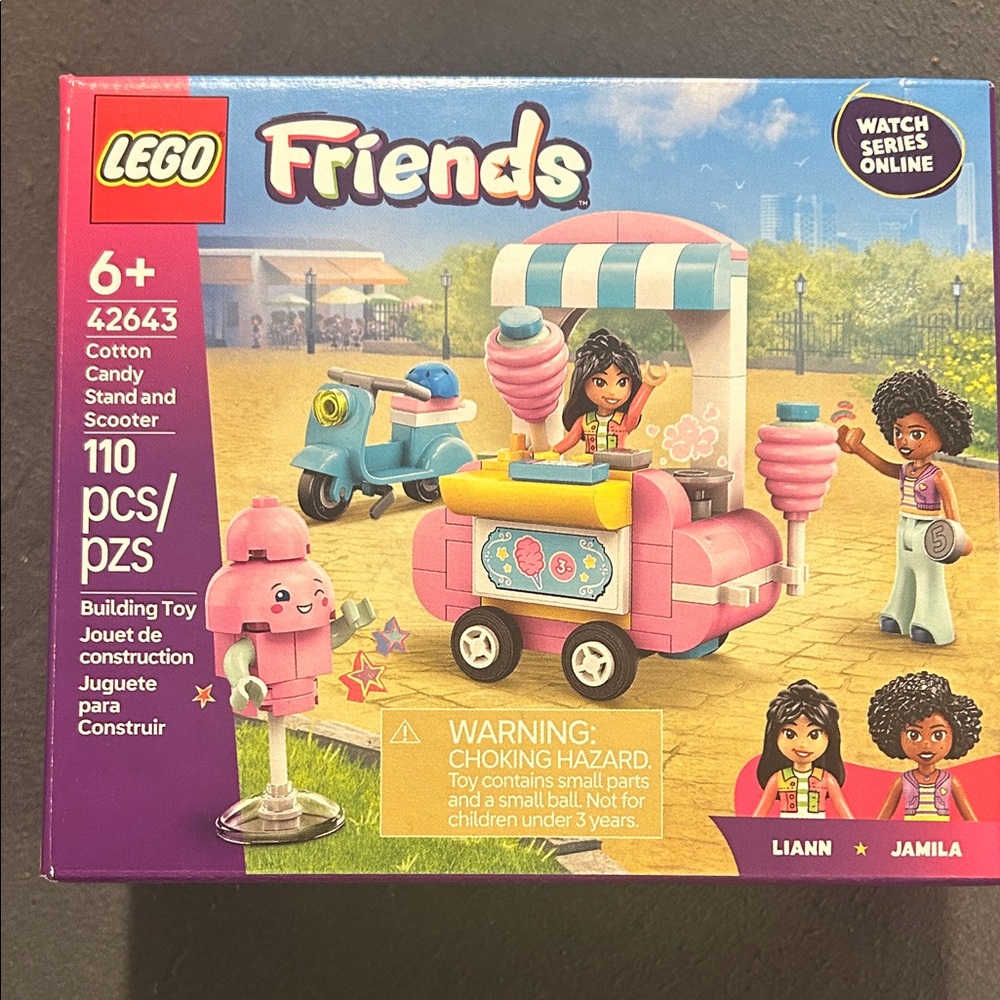 LEGO Friends Cotton Candy Cart and Scooter - Pink and Blue